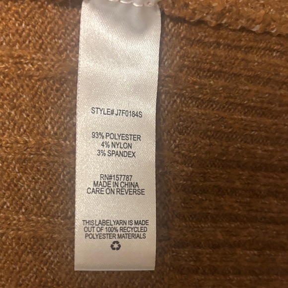 Jolie & Joy Open Front Ribbed Drop Sleeve Cardigan M Camel - Picture 12 of 12